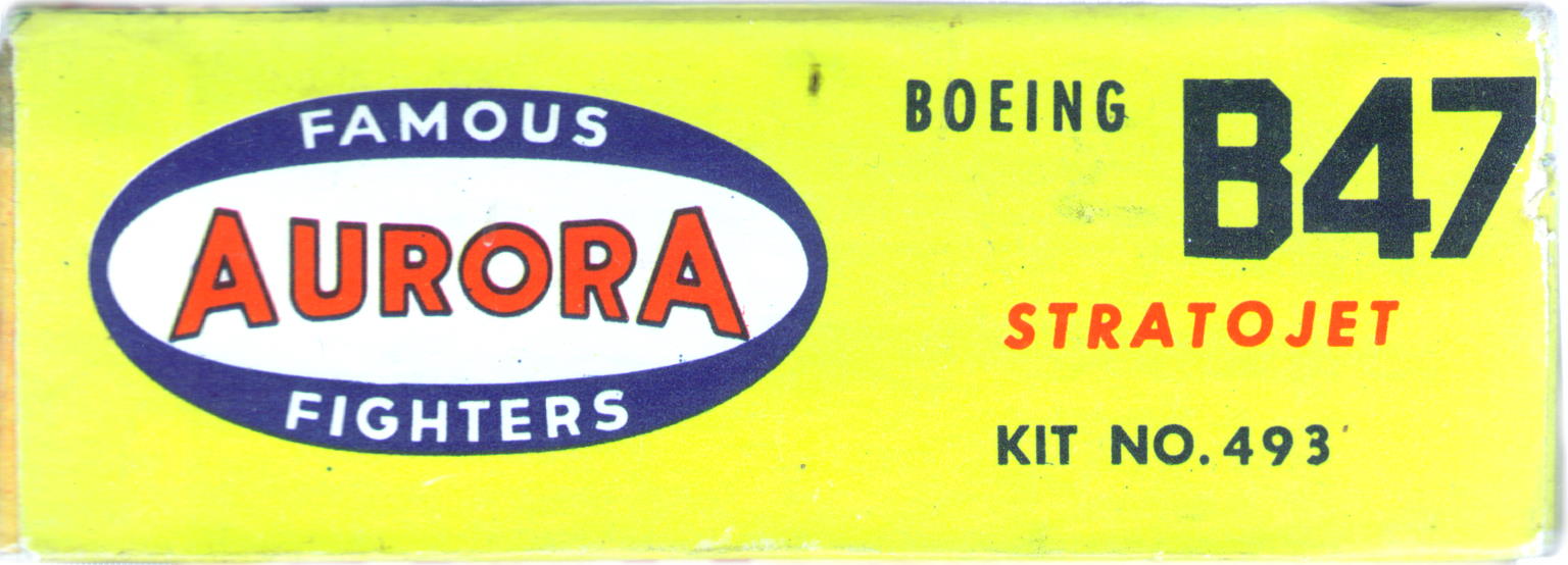 Коробка Aurora Famous Fighters 493 Boeing B-47 Stratojet, Aurora, 1957